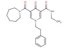 5-(1-azepanylcarbonyl)-N-ethyl-4-oxo-1-(2-phenylethyl)-1,4-dihydro-3-pyridinecarboxamide
