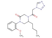 5-butyl-1-(2-methoxyphenyl)-4-(1H-tetrazol-1-ylacetyl)-2-piperazinone
