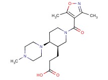 3-[(3R*,4S*)-1-[(3,5-dimethylisoxazol-4-yl)carbonyl]-4-(4-methylpiperazin-1-yl)piperidin-3-yl]propanoic acid
