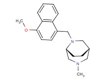 (1S*,5R*)-6-[(4-methoxy-1-naphthyl)methyl]-3-methyl-3,6-diazabicyclo[3.2.2]nonane