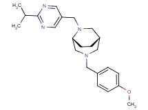 (1S*,5R*)-6-[(2-isopropylpyrimidin-5-yl)methyl]-3-(4-methoxybenzyl)-3,6-diazabicyclo[3.2.2]nonane