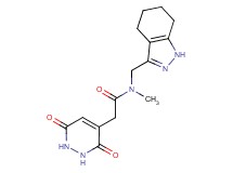 2-(3,6-dioxo-1,2,3,6-tetrahydropyridazin-4-yl)-N-methyl-N-(4,5,6,7-tetrahydro-1H-indazol-3-ylmethyl)acetamide