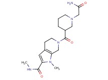 6-{[1-(2-amino-2-oxoethyl)-3-piperidinyl]carbonyl}-N,1-dimethyl-4,5,6,7-tetrahydro-1H-pyrrolo[2,3-c]pyridine-2-carboxamide