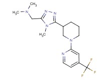 N,N-dimethyl-1-(4-methyl-5-{1-[4-(trifluoromethyl)pyridin-2-yl]piperidin-3-yl}-4H-1,2,4-triazol-3-yl)methanamine
