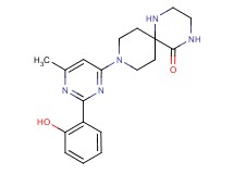 9-[2-(2-hydroxyphenyl)-6-methylpyrimidin-4-yl]-1,4,9-triazaspiro[5.5]undecan-5-one