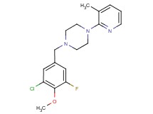 1-(3-chloro-5-fluoro-4-methoxybenzyl)-4-(3-methyl-2-pyridinyl)piperazine