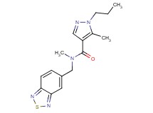 N-(2,1,3-benzothiadiazol-5-ylmethyl)-N,5-dimethyl-1-propyl-1H-pyrazole-4-carboxamide