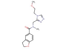 N-{[4-(2-methoxyethyl)-4H-1,2,4-triazol-3-yl]methyl}-N-methyl-2,3-dihydro-1-benzofuran-5-carboxamide