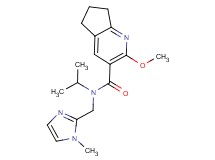 N-isopropyl-2-methoxy-N-[(1-methyl-1H-imidazol-2-yl)methyl]-6,7-dihydro-5H-cyclopenta[b]pyridine-3-carboxamide trifluoroacetate