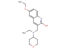 6-ethoxy-3-{[ethyl(tetrahydro-2H-pyran-4-yl)amino]methyl}-2-quinolinol