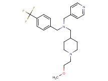 1-[1-(2-methoxyethyl)-4-piperidinyl]-N-(4-pyridinylmethyl)-N-[4-(trifluoromethyl)benzyl]methanamine