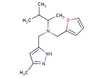 (1,2-dimethylpropyl)(2-furylmethyl)[(3-methyl-1H-pyrazol-5-yl)methyl]amine