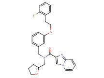 N-{3-[2-(2-fluorophenyl)ethoxy]benzyl}-N-(tetrahydro-2-furanylmethyl)imidazo[1,2-a]pyridine-2-carboxamide