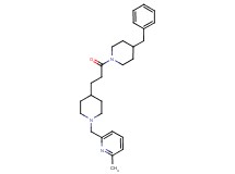 2-({4-[3-(4-benzyl-1-piperidinyl)-3-oxopropyl]-1-piperidinyl}methyl)-6-methylpyridine