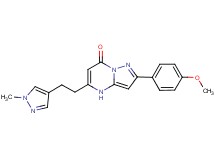 2-(4-methoxyphenyl)-5-[2-(1-methyl-1H-pyrazol-4-yl)ethyl]pyrazolo[1,5-a]pyrimidin-7(4H)-one