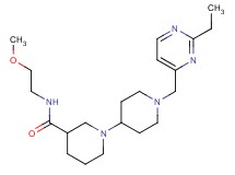 1'-[(2-ethylpyrimidin-4-yl)methyl]-N-(2-methoxyethyl)-1,4'-bipiperidine-3-carboxamide