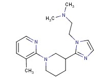 N,N-dimethyl-2-{2-[1-(3-methyl-2-pyridinyl)-3-piperidinyl]-1H-imidazol-1-yl}ethanamine