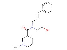 N-(2-hydroxyethyl)-1-methyl-N-[(2E)-3-phenylprop-2-en-1-yl]piperidine-3-carboxamide