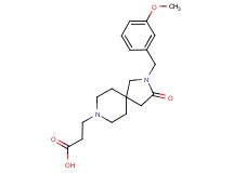 3-[2-(3-methoxybenzyl)-3-oxo-2,8-diazaspiro[4.5]dec-8-yl]propanoic acid
