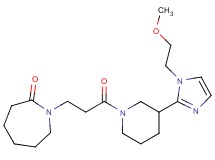 1-(3-{3-[1-(2-methoxyethyl)-1H-imidazol-2-yl]piperidin-1-yl}-3-oxopropyl)azepan-2-one