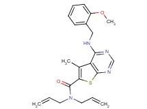 N,N-diallyl-4-[(2-methoxybenzyl)amino]-5-methylthieno[2,3-d]pyrimidine-6-carboxamide