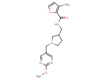 N-({1-[(2-methoxypyrimidin-5-yl)methyl]pyrrolidin-3-yl}methyl)-3-methyl-2-furamide