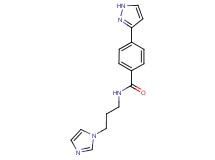 N-[3-(1H-imidazol-1-yl)propyl]-4-(1H-pyrazol-3-yl)benzamide