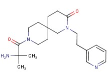 9-(2-methylalanyl)-2-[2-(3-pyridinyl)ethyl]-2,9-diazaspiro[5.5]undecan-3-one dihydrochloride