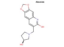 7-{[(3S)-3-hydroxy-1-pyrrolidinyl]methyl}[1,3]dioxolo[4,5-g]quinolin-6-ol