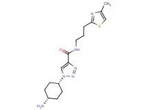 1-(cis-4-aminocyclohexyl)-N-[3-(4-methyl-1,3-thiazol-2-yl)propyl]-1H-1,2,3-triazole-4-carboxamide