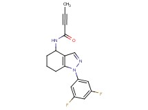 N-[1-(3,5-difluorophenyl)-4,5,6,7-tetrahydro-1H-indazol-4-yl]-2-butynamide