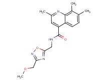 N-{[3-(methoxymethyl)-1,2,4-oxadiazol-5-yl]methyl}-2,7,8-trimethylquinoline-4-carboxamide