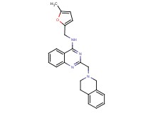 2-(3,4-dihydro-2(1H)-isoquinolinylmethyl)-N-[(5-methyl-2-furyl)methyl]-4-quinazolinamine