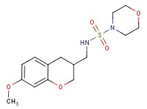 N-[(7-methoxy-3,4-dihydro-2H-chromen-3-yl)methyl]morpholine-4-sulfonamide