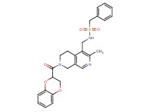N-{[7-(2,3-dihydro-1,4-benzodioxin-2-ylcarbonyl)-3-methyl-5,6,7,8-tetrahydro-2,7-naphthyridin-4-yl]methyl}-1-phenylmethanesulfonamide