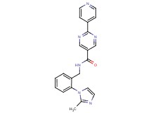 N-[2-(2-methyl-1H-imidazol-1-yl)benzyl]-2-(4-pyridinyl)-5-pyrimidinecarboxamide