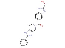 {5-[(2-phenyl-1,4,6,7-tetrahydro-5H-imidazo[4,5-c]pyridin-5-yl)carbonyl]-1H-benzimidazol-2-yl}methanol