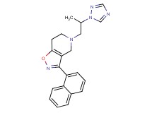 3-(1-naphthyl)-5-[2-(1H-1,2,4-triazol-1-yl)propyl]-4,5,6,7-tetrahydroisoxazolo[4,5-c]pyridine
