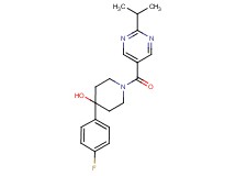 4-(4-fluorophenyl)-1-[(2-isopropylpyrimidin-5-yl)carbonyl]piperidin-4-ol