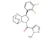 (3S*,3aR*,7aR*)-3-(2,3-difluorophenyl)-1-[(1-methyl-1H-pyrazol-5-yl)carbonyl]octahydro-4,7-ethanopyrrolo[3,2-b]pyridine