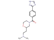 N,N-dimethyl-2-{4-[4-(1H-1,2,4-triazol-3-yl)benzoyl]-2-morpholinyl}ethanamine