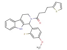 1-(2-fluoro-4-methoxyphenyl)-2-[4-(2-thienyl)butanoyl]-2,3,4,9-tetrahydro-1H-beta-carboline