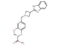 2-(4-{[3-(1H-benzimidazol-2-yl)azetidin-1-yl]methyl}-2-methoxyphenoxy)acetamide