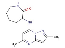 3-[(2,5-dimethylpyrazolo[1,5-a]pyrimidin-7-yl)amino]-2-azepanone