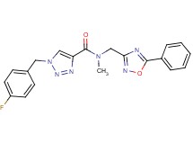 1-(4-fluorobenzyl)-N-methyl-N-[(5-phenyl-1,2,4-oxadiazol-3-yl)methyl]-1H-1,2,3-triazole-4-carboxamide