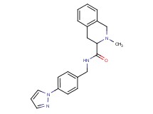 2-methyl-N-[4-(1H-pyrazol-1-yl)benzyl]-1,2,3,4-tetrahydro-3-isoquinolinecarboxamide