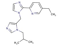 5-ethyl-2-{1-[(1-isobutyl-1H-imidazol-5-yl)methyl]-1H-imidazol-2-yl}pyridine