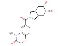 6-{[(3aR*,5R*,6S*,7aS*)-5,6-dihydroxyoctahydro-2H-isoindol-2-yl]carbonyl}-4-methyl-2H-1,4-benzoxazin-3(4H)-one