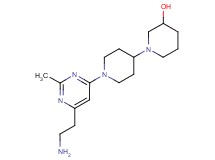 1'-[6-(2-aminoethyl)-2-methylpyrimidin-4-yl]-1,4'-bipiperidin-3-ol