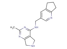 N-(6,7-dihydro-5H-cyclopenta[b]pyridin-3-ylmethyl)-2-methyl-6,7-dihydro-5H-pyrrolo[3,4-d]pyrimidin-4-amine